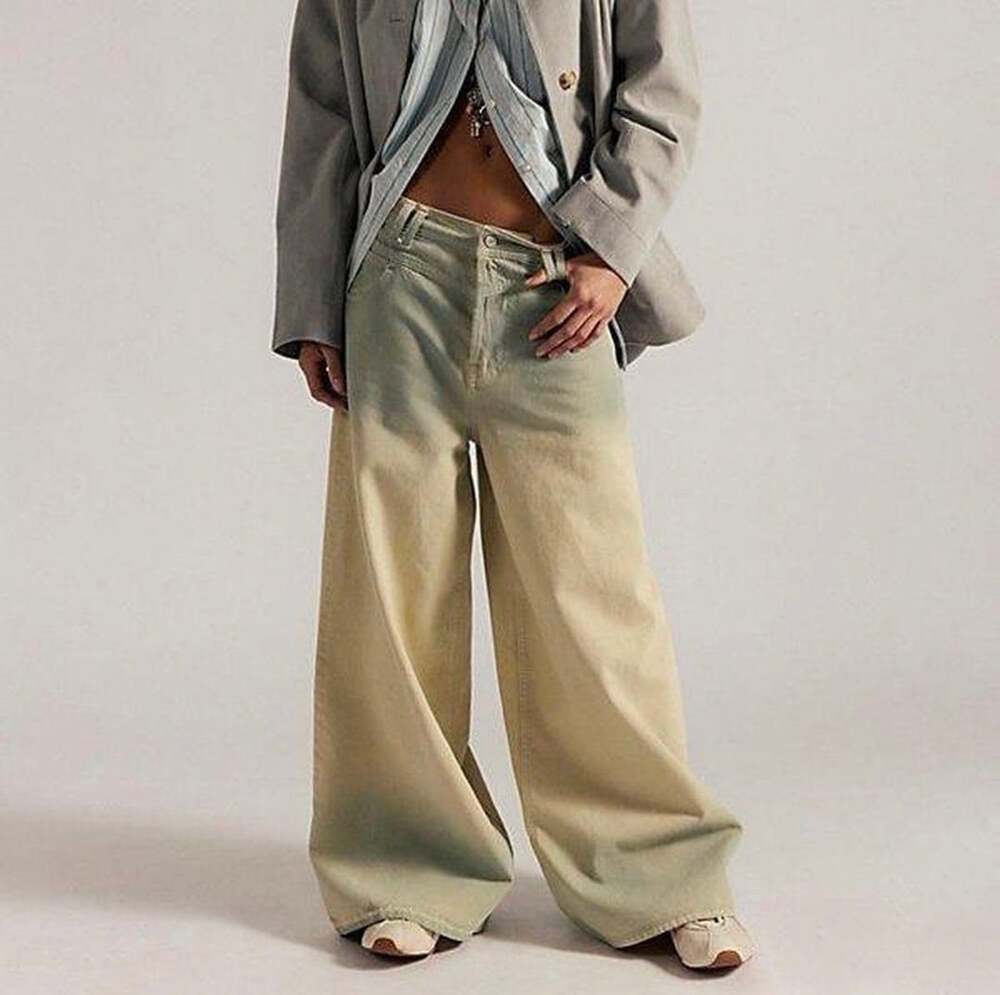 Free People We the Free Give and Take Baggy Wide Leg Jeans!? Sold out!? Sz 24